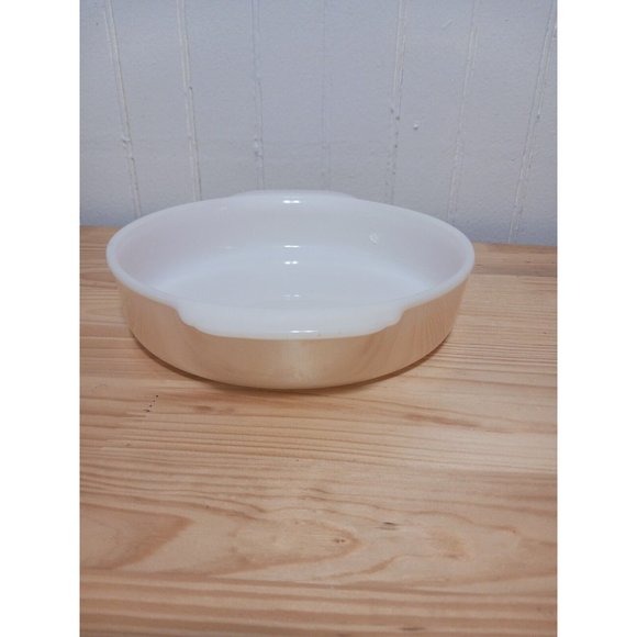 Vintage Anchor Hocking Fire King Peach Luster 450 Round 8" Cake Baking Dish USA - Picture 10 of 10